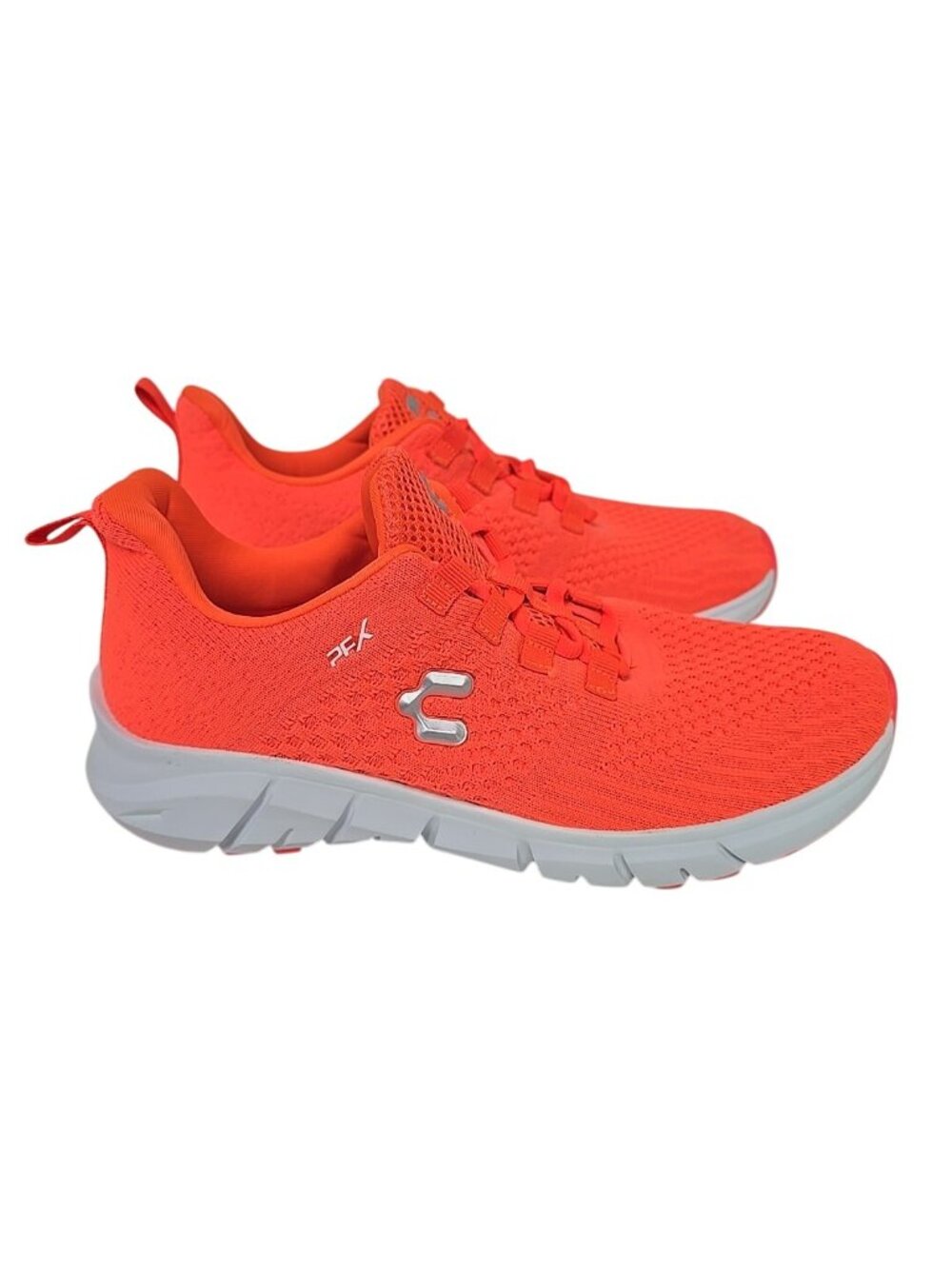 Charly Women’s Low-Cut Tennis Athletic Sneakers 1040974 Coral White Size 8M - Picture 2 of 8